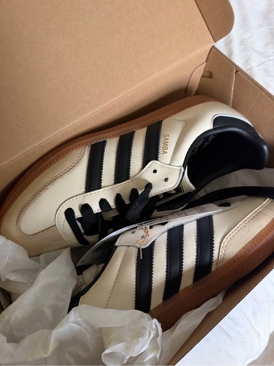 adidas Shoes - Adidas Samba Men’s Classic Cream and Black Shoes